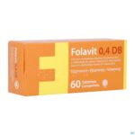 Packshot Folavit 0,4mg Db Tabl 60