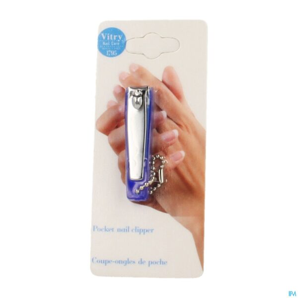Packshot Nagelknipper Manicure Met Opvangbakje Blauw (azie)