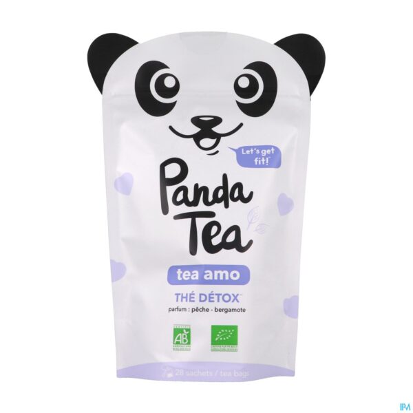 Packshot Panda Tea Tea Amo 28 Zakje 42g