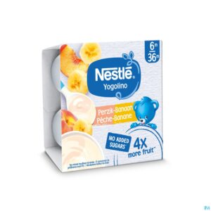 Packshot Nestle Yogolino Banaan Perzik 4x90g