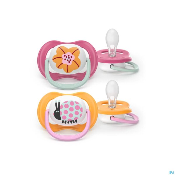 Productshot Philips Avent Fopspeen +6m Air Collection Girl 2