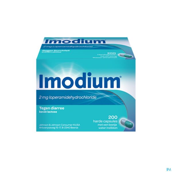 Packshot Imodium Caps 200 X 2mg