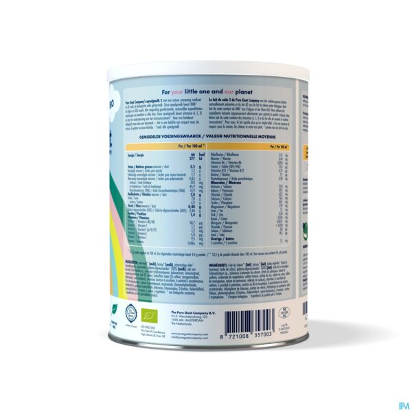Productshot Pure Goat Opvolgmelk 2 Pdr 400g
