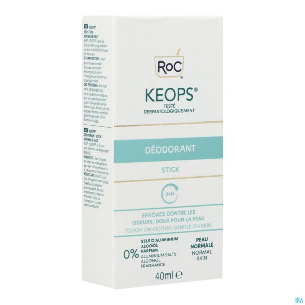 Packshot Roc Keops Deo Stick 40ml Nf