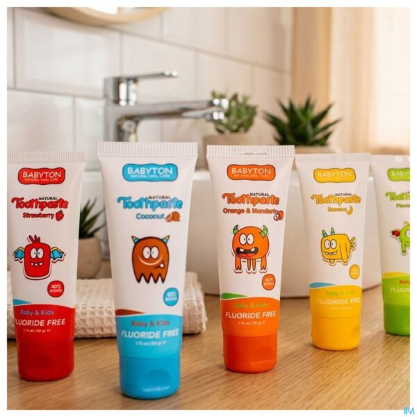 Lifestyle_image Babyton Natuurlijke Tandpasta Z/smaak Baby/kids50g
