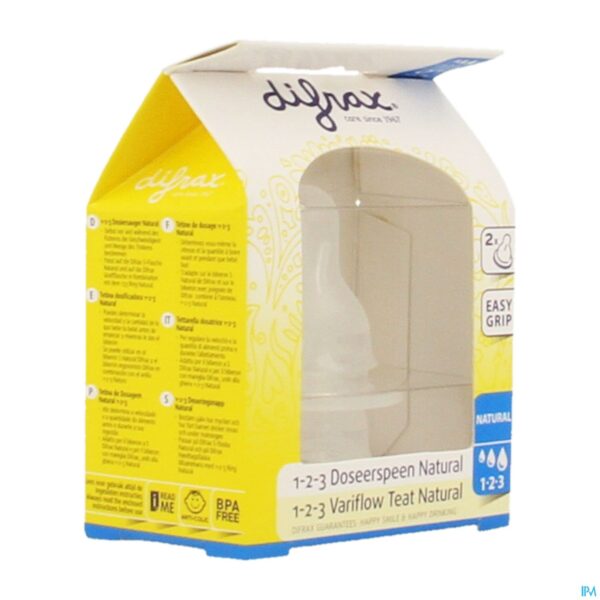 Packshot Difrax Flessenspeen Natural 1-2-3 674