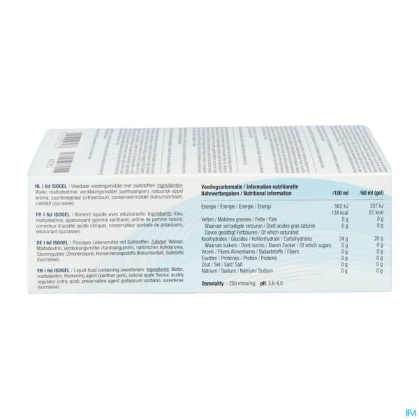 Packshot 6d Sixd Isogel Apple 6x60ml