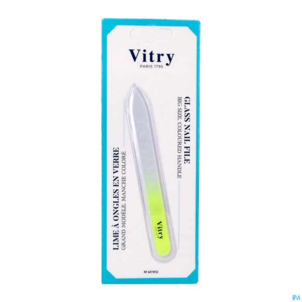 Packshot Vitry Glasvijl Heft In Fluo Geel Packshot Vitry Glasvijl Heft In Fluo Geel