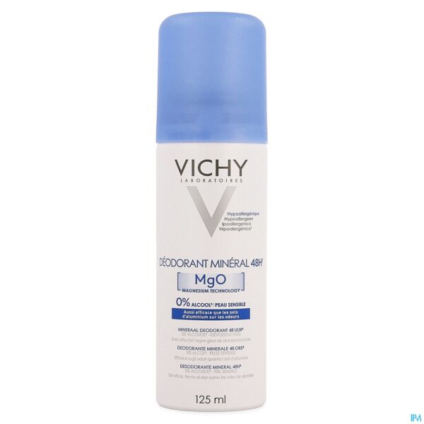 Packshot Vichy Deo Mineraal Spray 48u 125ml