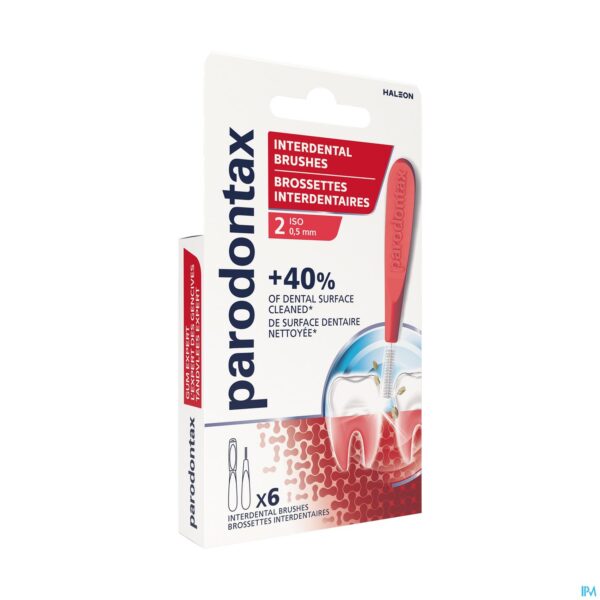 Packshot Parodontax Interdental Brushes 0,5mm 6