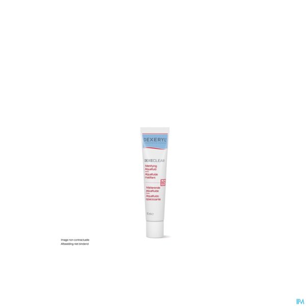 Packshot Dexeclear Matterende Aquafluide Spf50 40ml