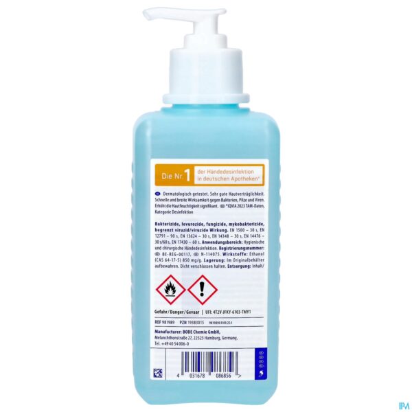 Packshot Sterillium Gel Pomp 500ml