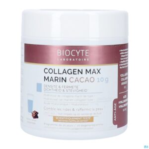 Packshot Biocyte Collagen Max Marin Cacao Pot 260g