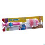 Packshot Nûby Flessenborstel met kleinere speenborstel en zuignap