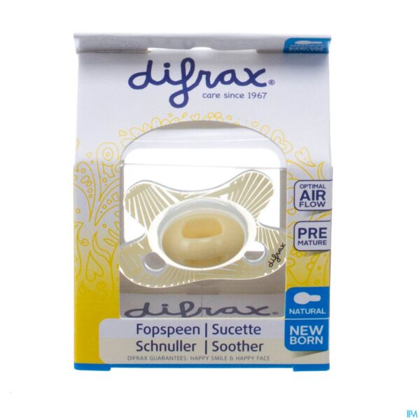 Packshot Difrax Fopspeen Natural Newborn