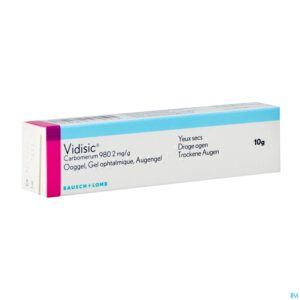 Packshot Vidisic Ooggel - Gel Oculaire 10 Gr