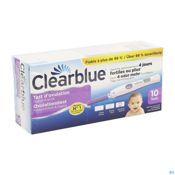 Packshot Clearblue Advanced Ovulatietest 10