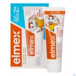 Productshot Elmex Tandpasta Kind 2-6 Jaar 2x50ml