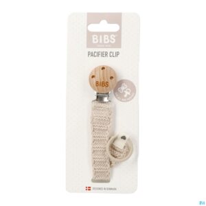 Packshot Bibs Fopspeenketting Knitted Vanilla