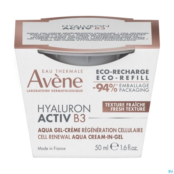 Packshot Avene Hyaluron Activ B3 Aqua Gel-cr Refill 50ml Packshot Avene Hyaluron Activ B3 Aqua Gel-cr Refill 50ml