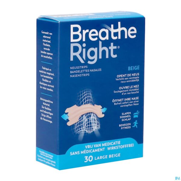Packshot Breathe Right Tan Large 30 Pack