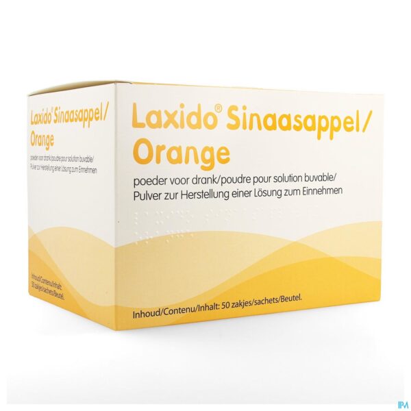 Packshot Laxido Sinaas Zakjes 50 X 13,7g
