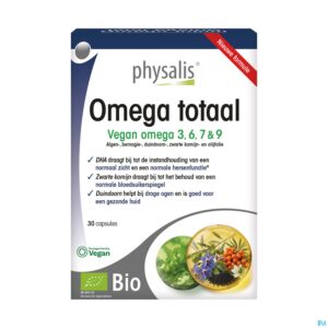 Packshot Physalis Omega Totaal Caps 30 Nf