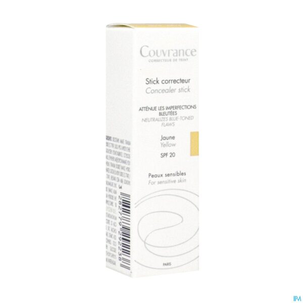 Packshot Avene Couvrance Correctiestick Geel Packshot Avene Couvrance Correctiestick Geel