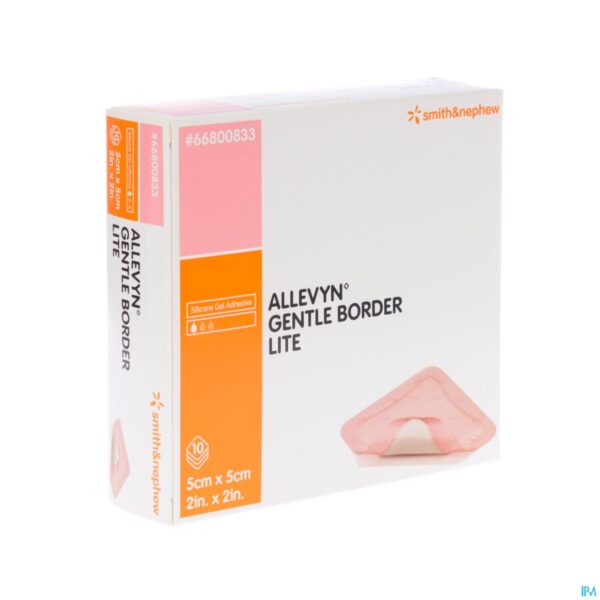 Packshot Allevyn Gentle Border Lite 5,0x 5,0cm 10 66800833