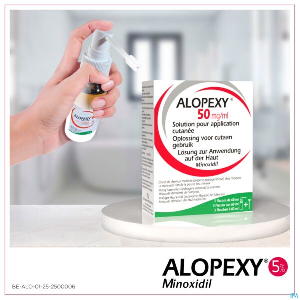 Lifestyle_image Alopexy 50mg/ml Opl Cutaan Gebruik Fl 3x60ml Lifestyle_image Alopexy 50mg/ml Opl Cutaan Gebruik Fl 3x60ml