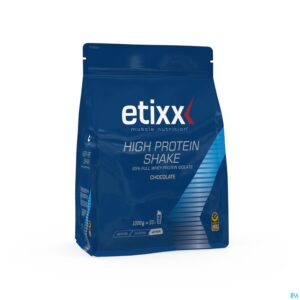 Packshot Etixx High Protein Shake Chocolate Pdr 1000g