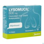 Packshot Lysomucil 600 Gran Sach 14 X 600mg