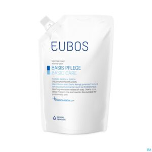 Packshot Eubos Zeep Vloeibaar Blauw N/parf Refill 400ml