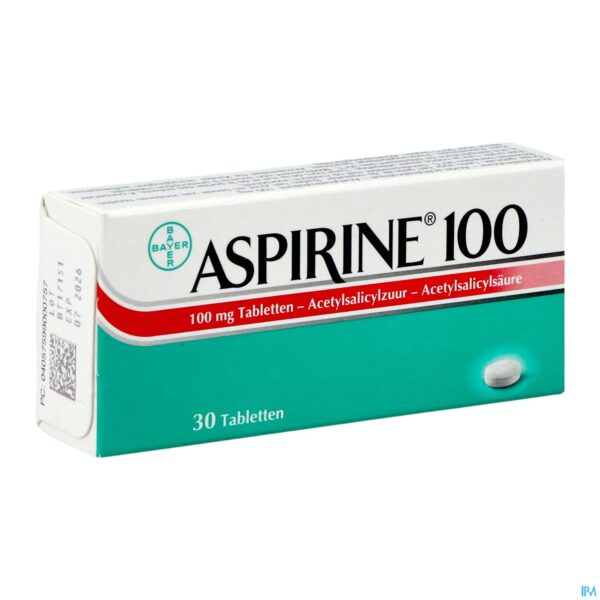 Packshot Aspirine 100mg Comp 30 Packshot Aspirine 100mg Comp 30