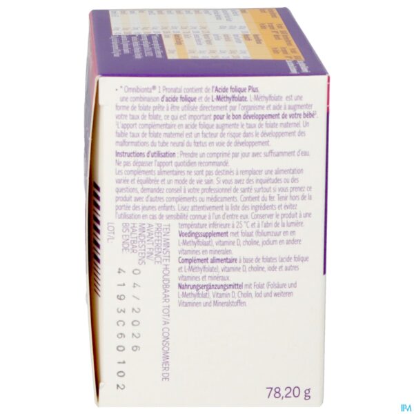 Packshot Omnibionta Pronatal 1kinderwens Zwang.12wek Tabl84