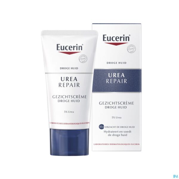 Productshot Eucerin Droge Huid Gezichtscreme 5% Urea Tbe 50ml