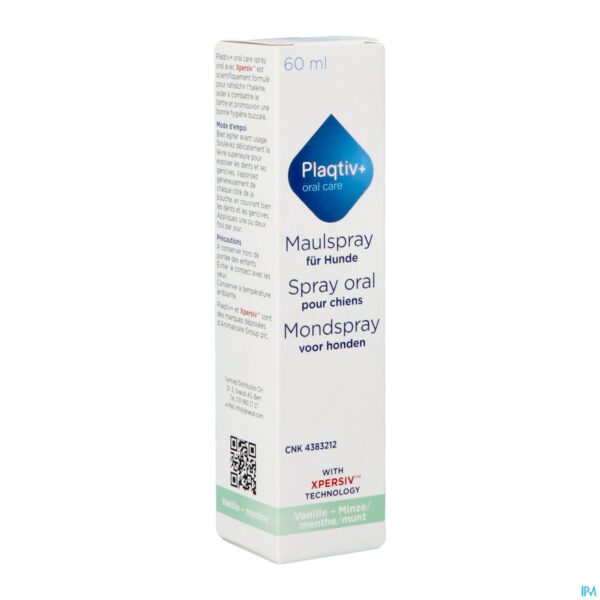 Packshot Plaqtiv+ Oral Care Spray Vanilla 60ml