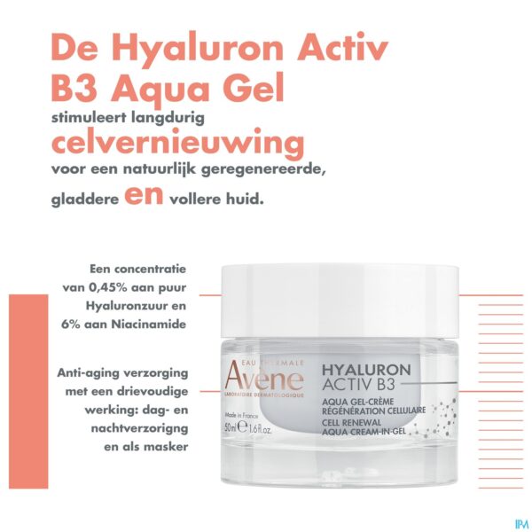 Lifestyle_image Avene Hyaluron Activ B3 Aqua Gel-cr Celvern. 50ml