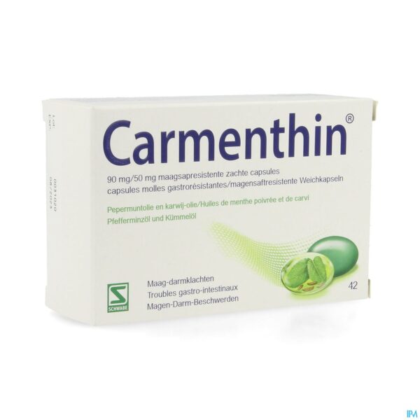 Packshot Carmenthin® 42 Maagsapresist. Zachte Capsules