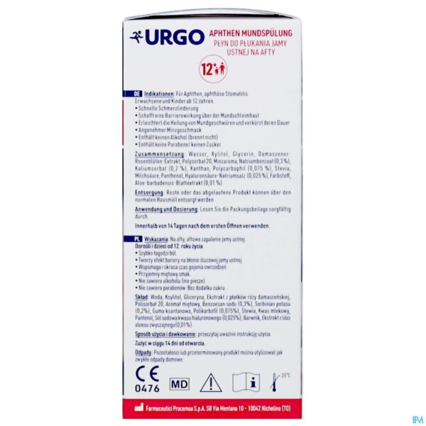 Packshot Urgo Mondspoeling Aften 100ml