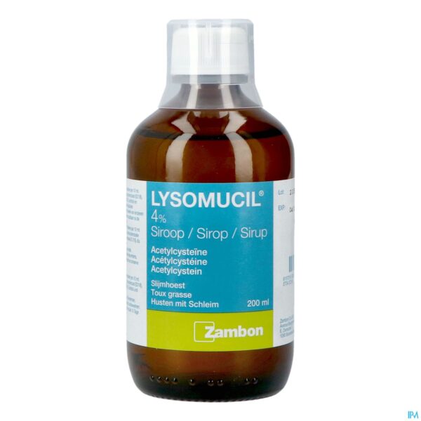 Productshot Lysomucil 4% Siroop 200ml