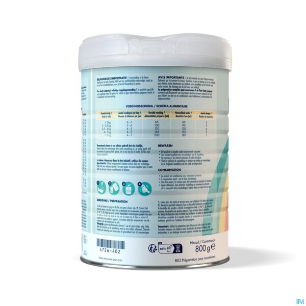 Productshot Pure Goat Volledige Zuigelingenvoeding Pdr 800g