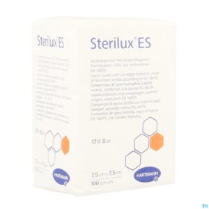 Packshot Sterilux Es 7,5x7,5cm 8l.nst. 100 P/s