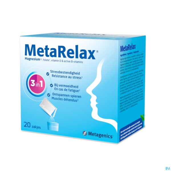 Packshot Metarelax Zakjes 20 21861 Metagenics