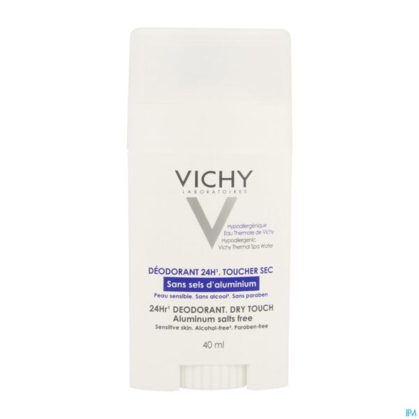 Packshot Vichy Deo React. H Z/alu Zout Stick 24u 40ml