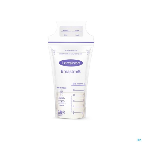 Productshot Lansinoh Bewaarzakjes Moedermelk 25 99205