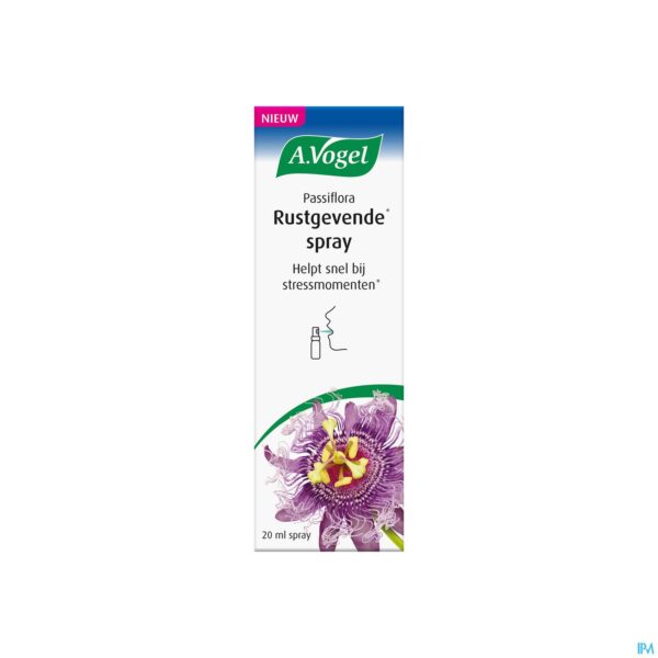 Packshot A.Vogel Passiflora Spray Rustgevend 20ml