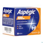 Packshot Aspegic 100 Pulv 30x 100mg