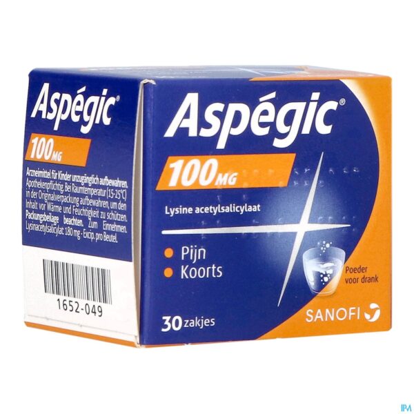 Packshot Aspegic 100 Pulv 30x 100mg
