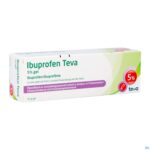 Packshot Ibuprofen Teva Gel Tube 50g